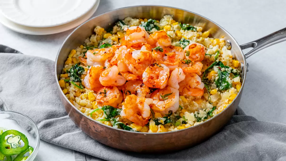 Heart Healthy Shrimp and Cauliflower 