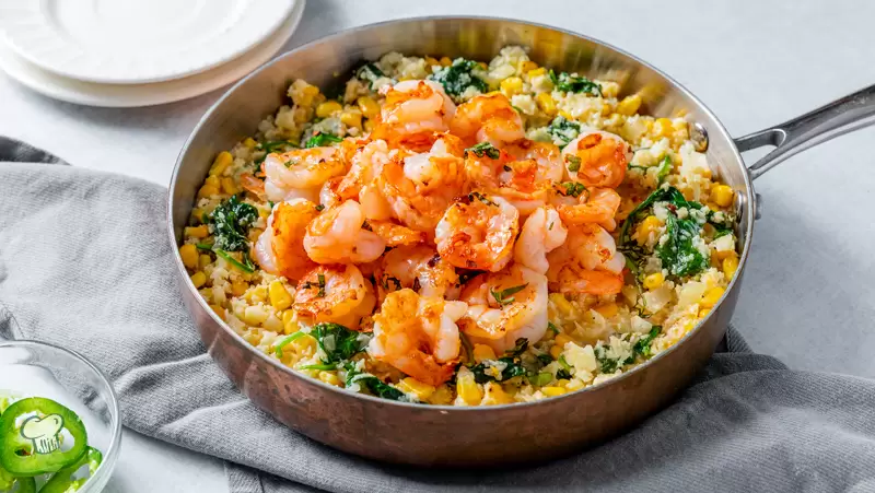 Heart Healthy Shrimp and Cauliflower 