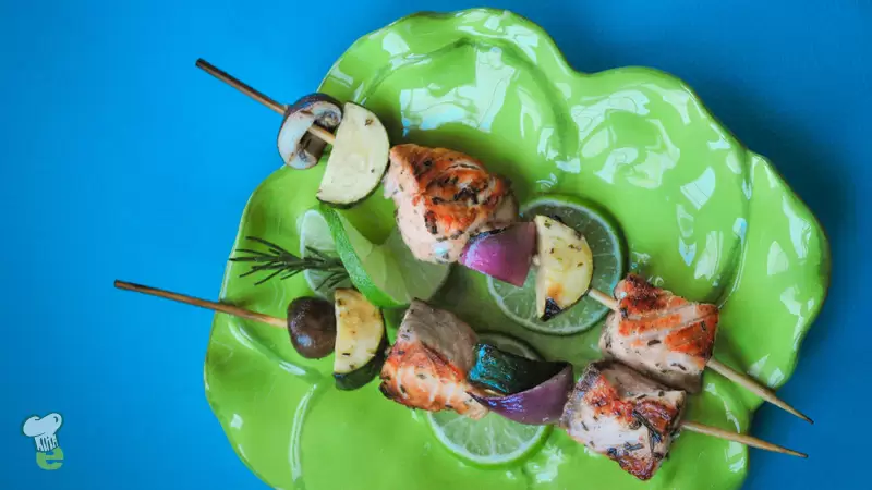 Heart Healthy Grilled Swordfish Kebabs