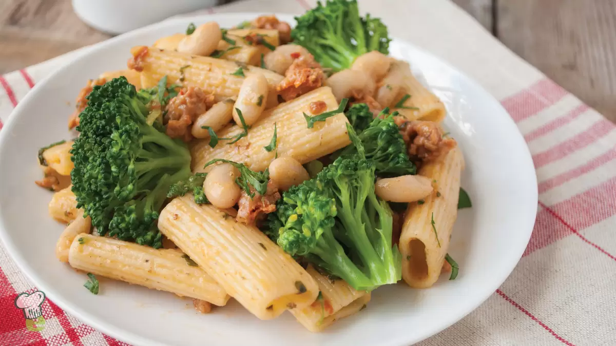 Heart Healthy Rigatoni with Sausage