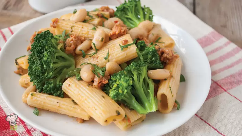 Heart Healthy Rigatoni with Sausage