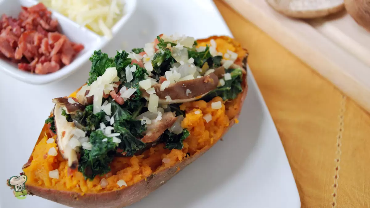 Heart Healthy Stuffed Sweet Potato