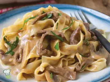 Beef Stroganoff with Mushroom Gravy