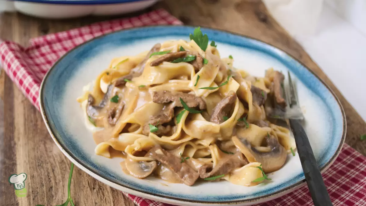 Heart Healthy Beef Stroganoff with Mushroom Gravy