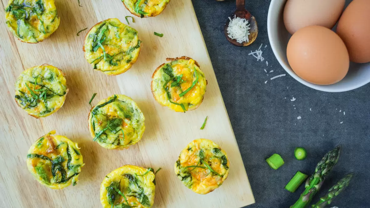 Heart Healthy Asparagus and Sausage Egg Cups