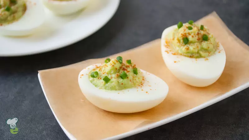 Heart Healthy Avocado Deviled Eggs
