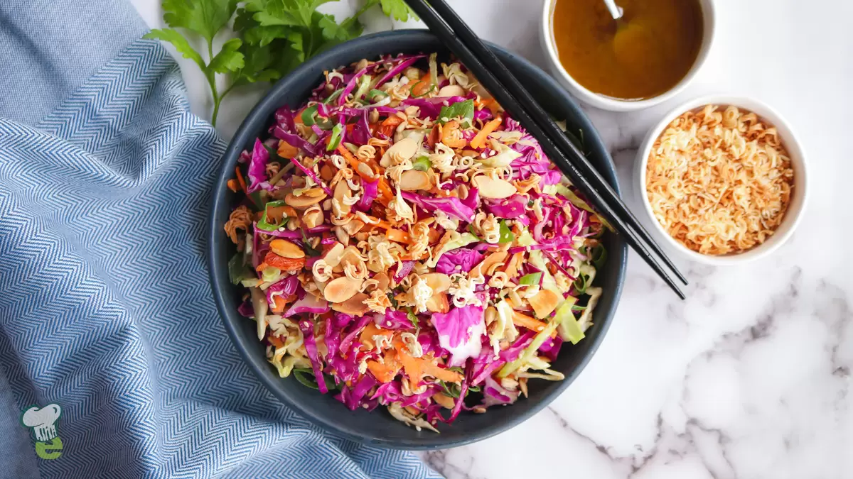 Heart Healthy Crunchy Asian Ramen Salad