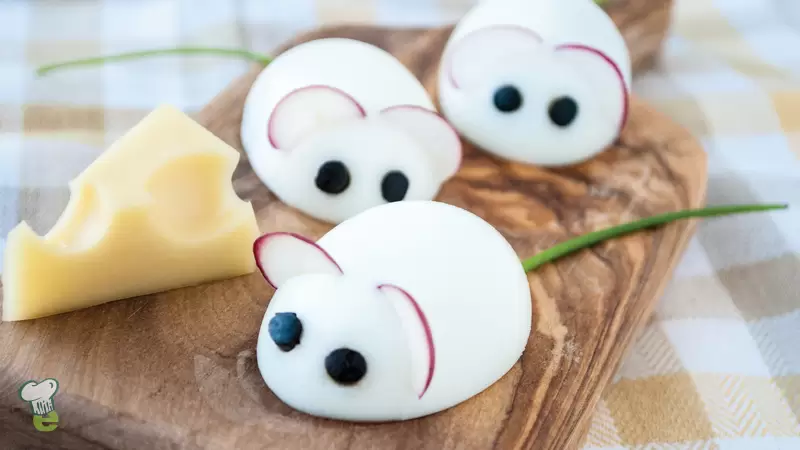Heart Healthy Egg Mice Snack