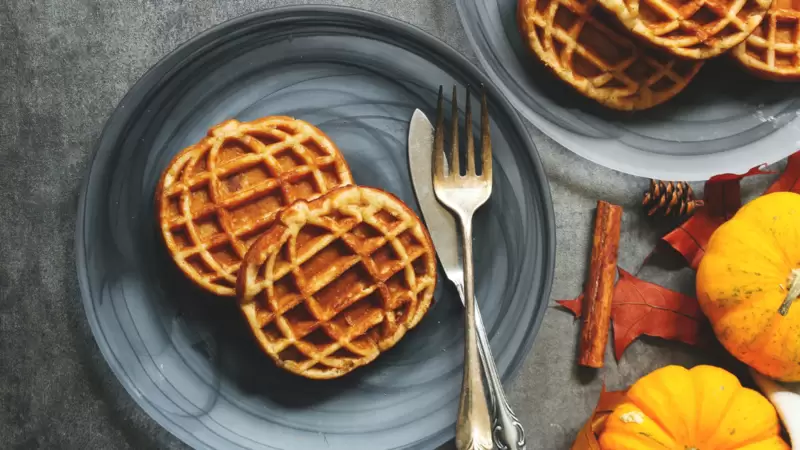 Heart Healthy Pumpkin Waffles