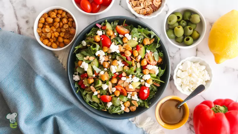 Heart Healthy Mediterranean Chopped Salad