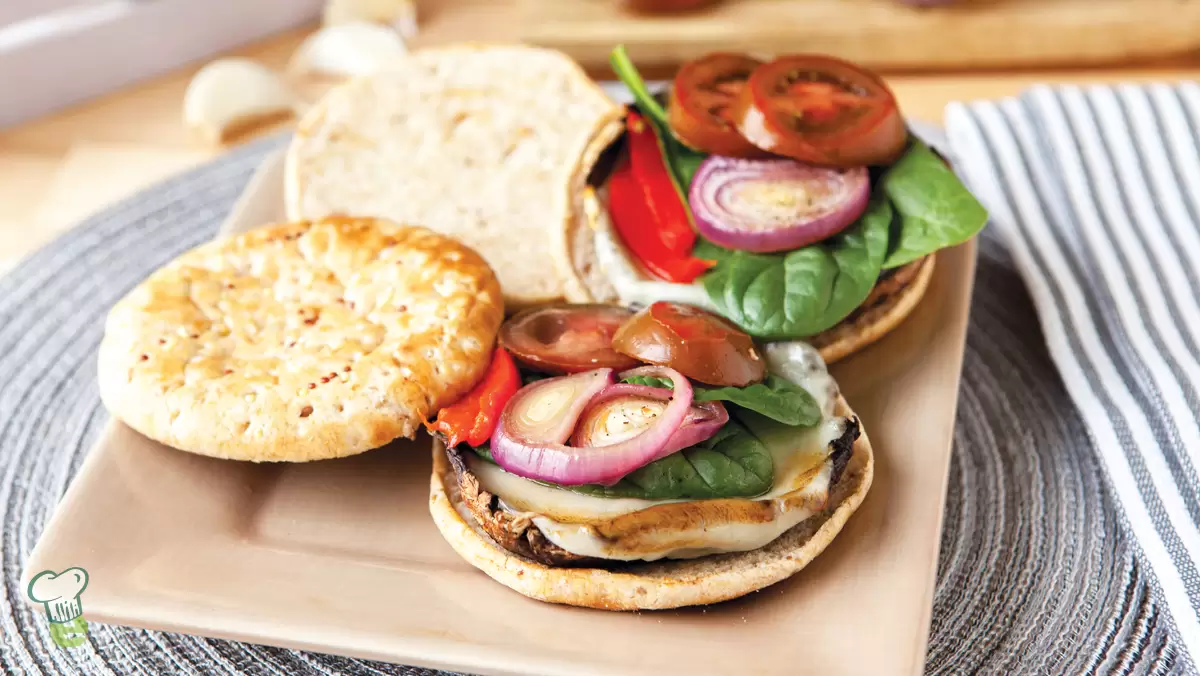 Heart Healthy Balsamic Portobello Sandwich
