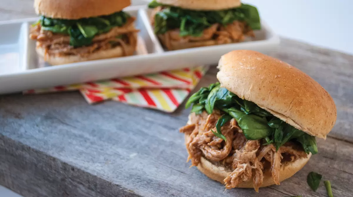 Heart Healthy BBQ Pulled Pork Sliders