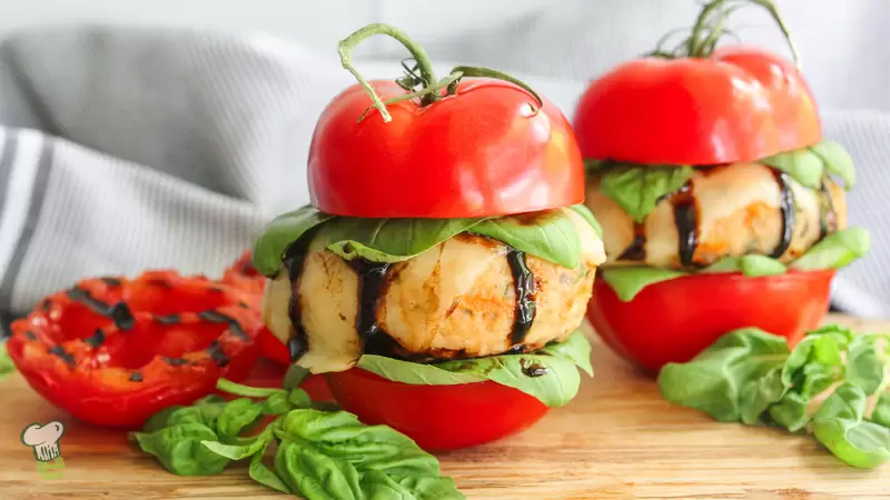 Heart Healthy Caprese Burgers