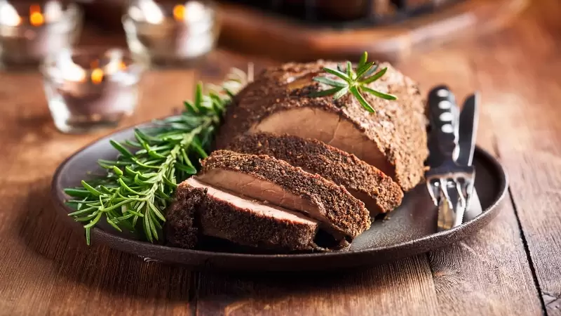 Heart Healthy Cocoa-Crusted Pork Loin