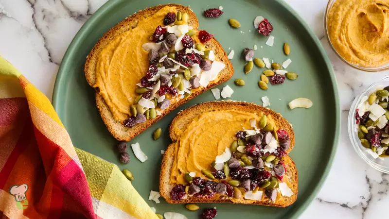Heart Healthy Pumpkin Toast