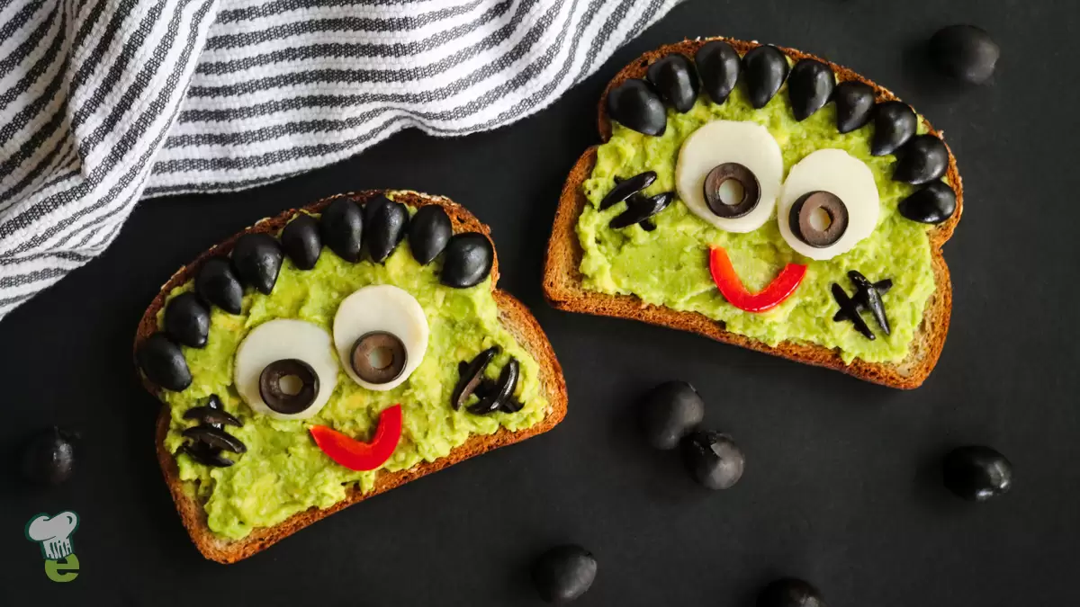 Heart Healthy Frankenstein Avocado Toast