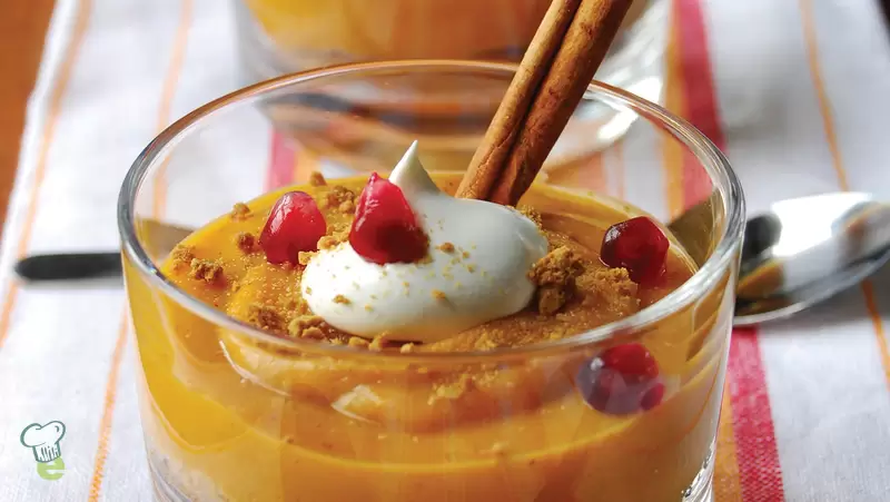 Heart Healthy Pumpkin Pie in a Glass