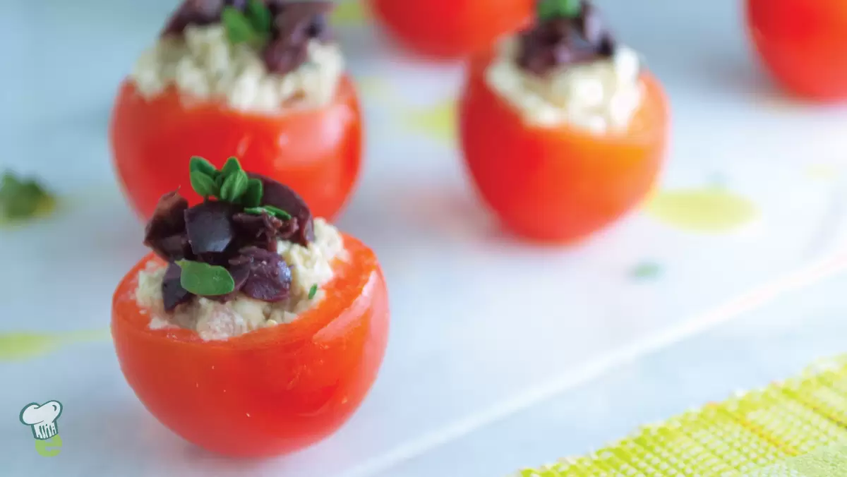 Heart Healthy Stuffed Cherry Tomatoes