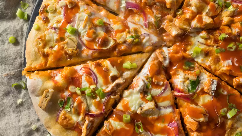 Heart Healthy Buffalo Chicken Pizza