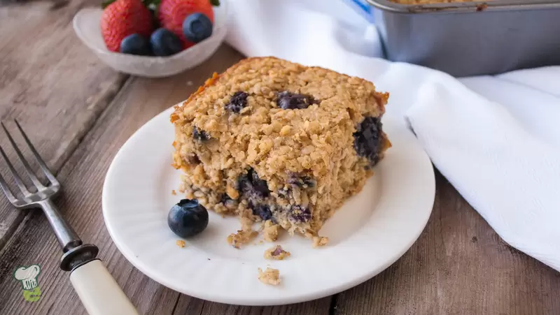 Heart Healthy Blueberry Baked Oatmeal