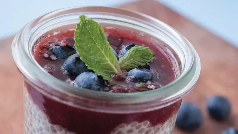Heart Healthy Blueberry Chia Seed Pudding