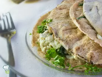 Egg and Spinach Breakfast Pita