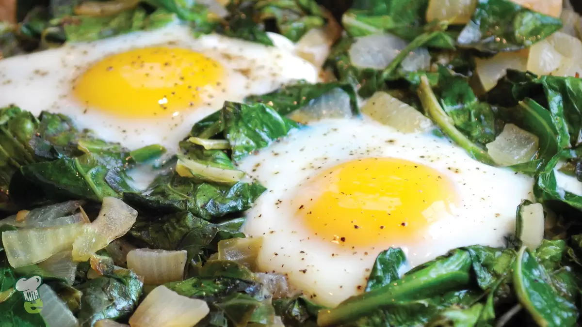 Heart Healthy Eggs and Greens