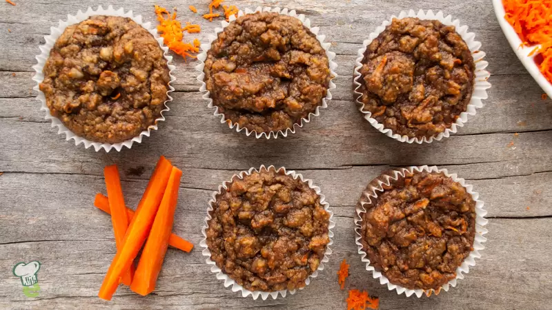 Heart Healthy Carrot Nut Muffins
