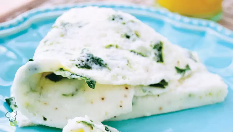 Heart Healthy Spinach Omelette