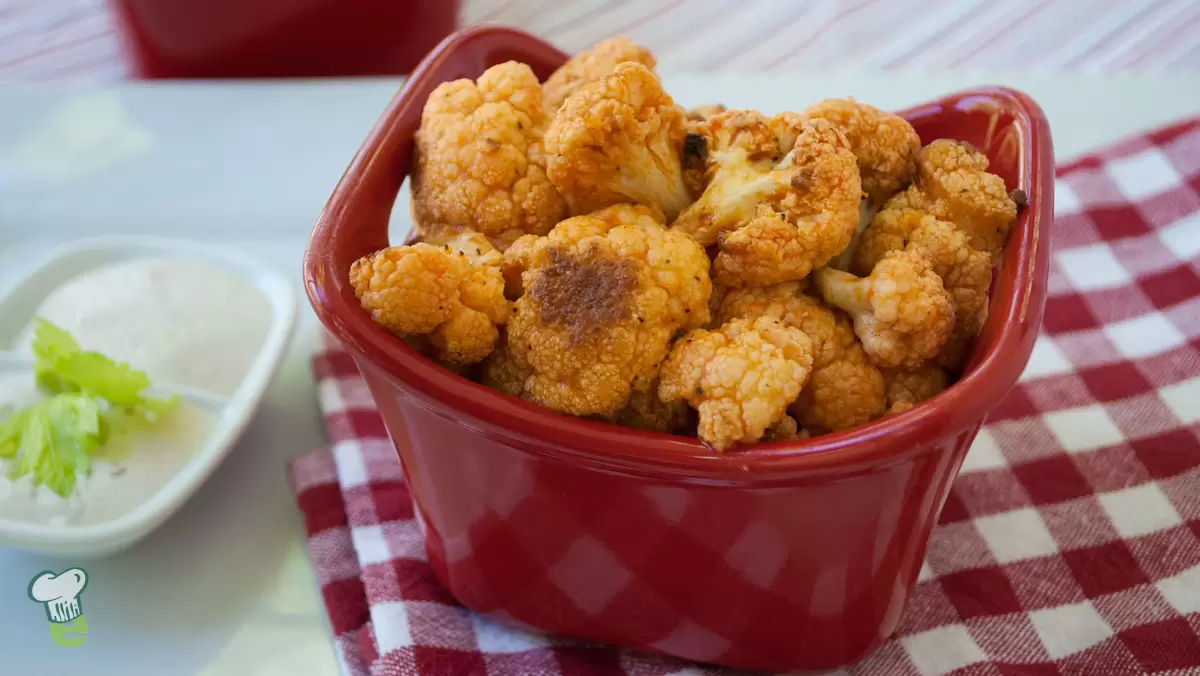 Heart Healthy Buffalo Roasted Cauliflower