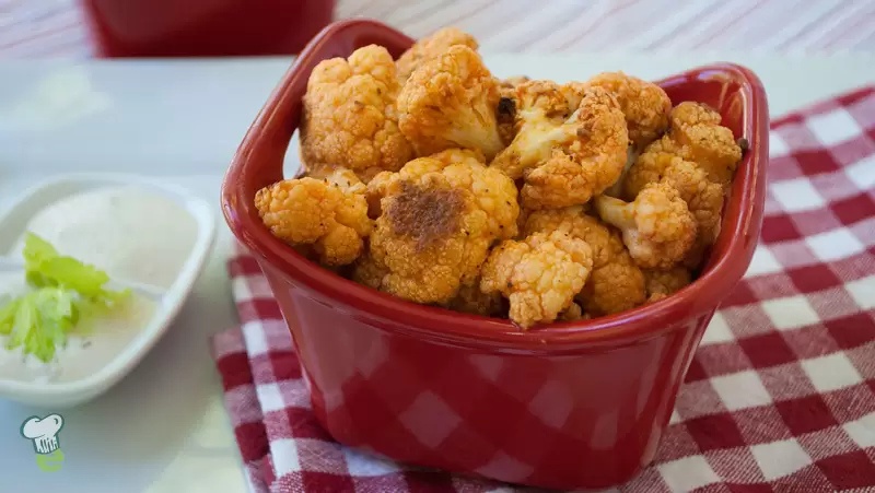 Heart Healthy Buffalo Roasted Cauliflower
