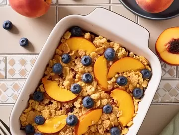 Peach Blueberry Crisp