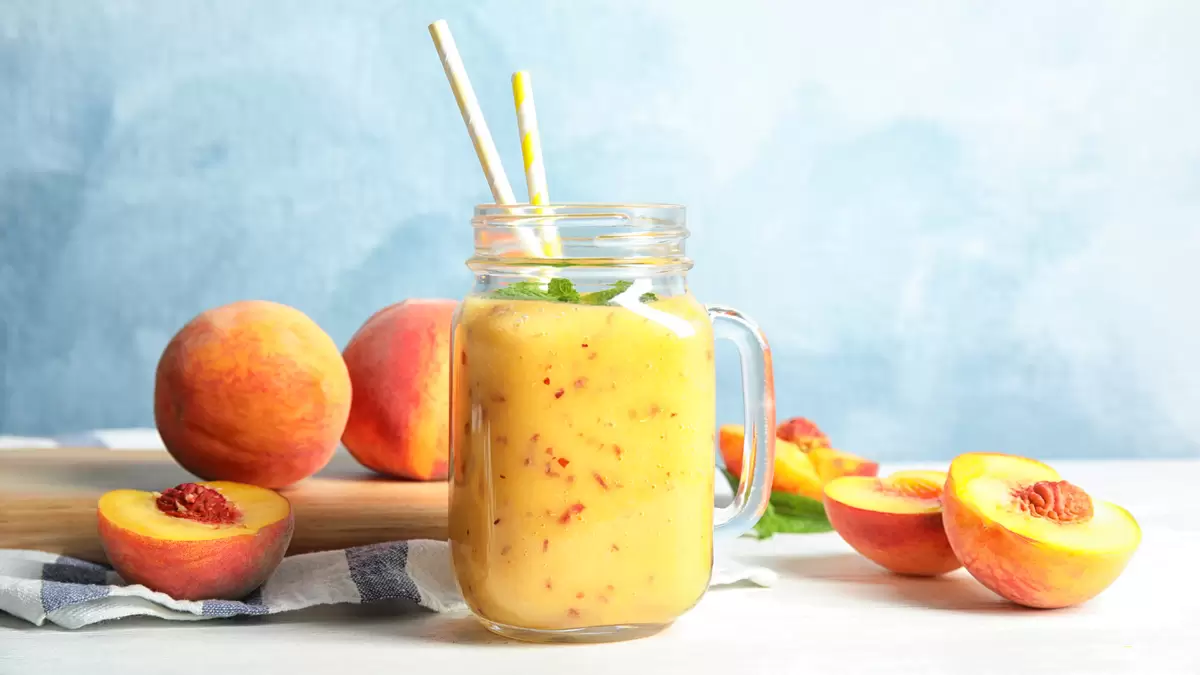 Heart Healthy Peach Smoothie