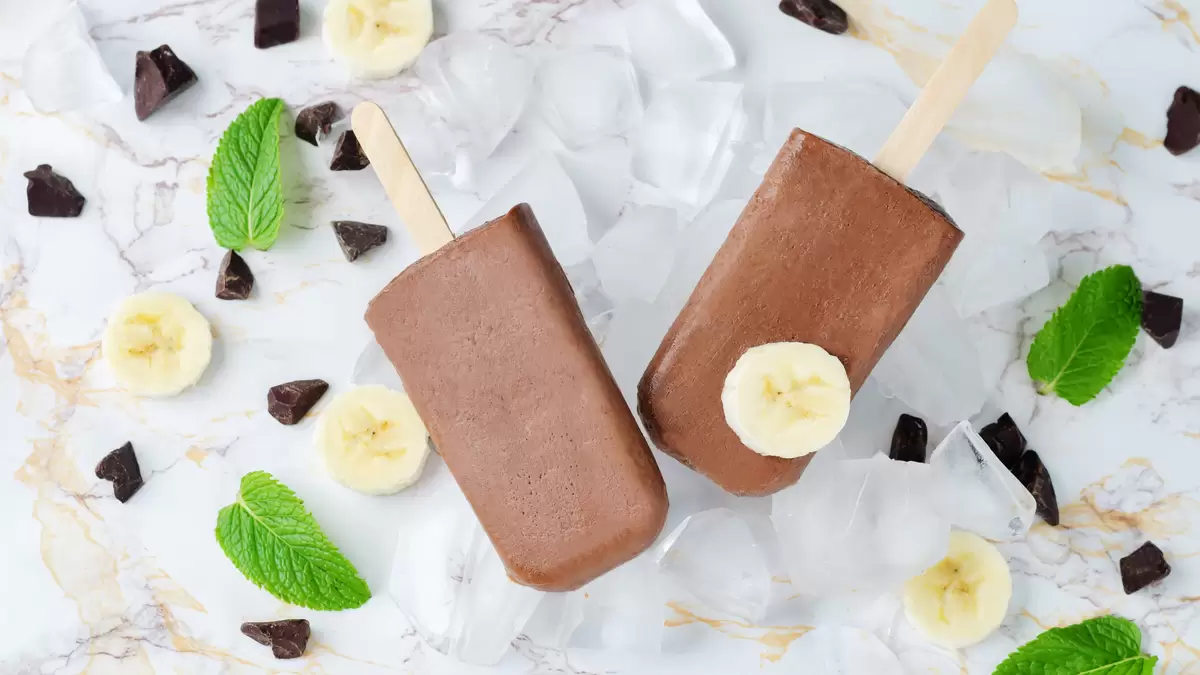 Heart Healthy Chocolate Peanut Butter Protein Ice Cream Popsicles