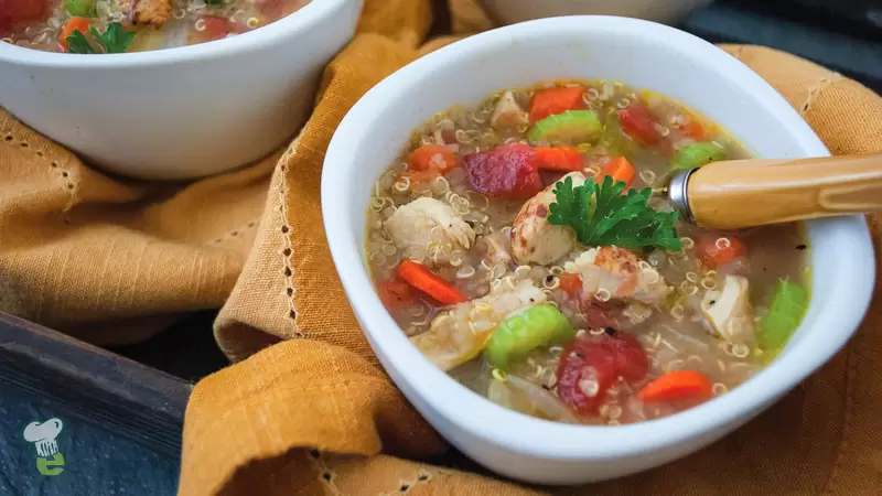 Heart Healthy Quinoa Chicken Soup
