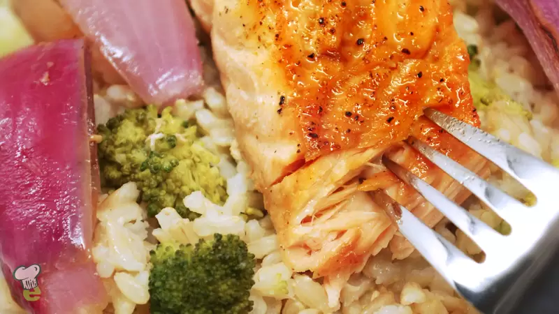 Heart Healthy Glazed Salmon with Brown Rice