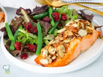 Air Fryer Almond Crusted Salmon