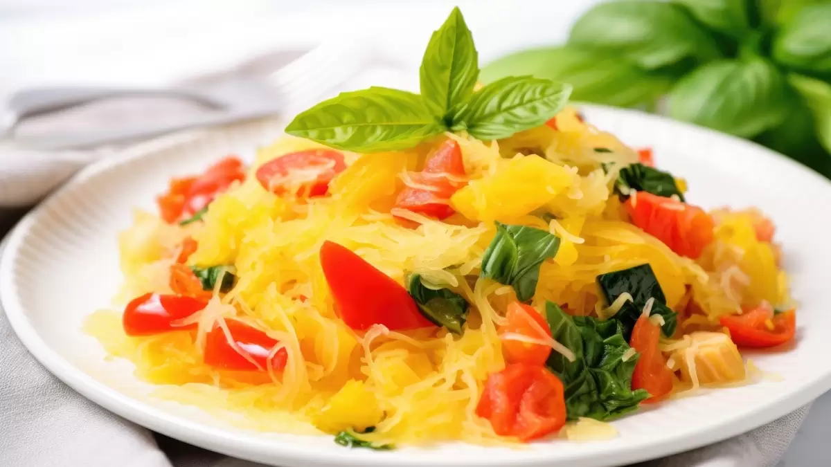 Heart Healthy Garlic Spaghetti Squash