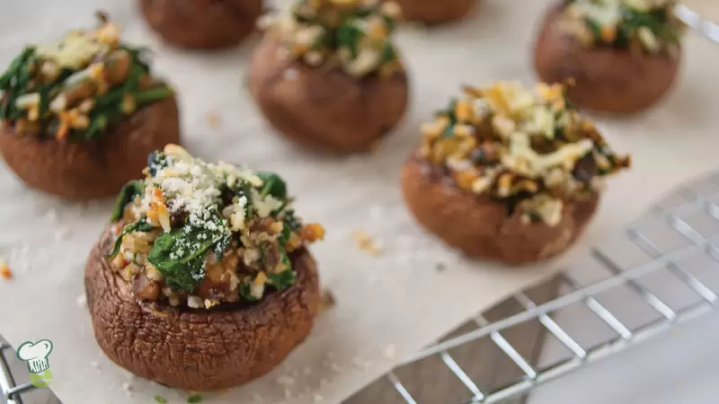 Heart Healthy Stuffed Mushrooms