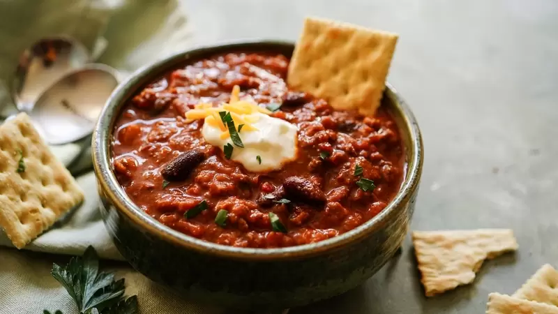 Heart Healthy Slow Cooker Turkey Chili