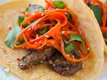 Steak Tacos with Carrot Slaw