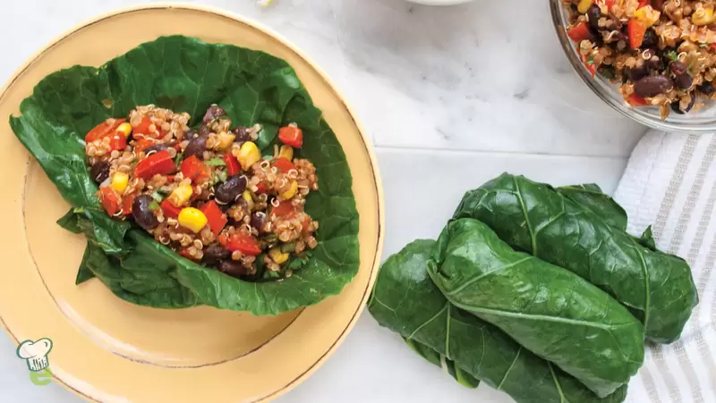 Heart Healthy Swiss Chard Wraps