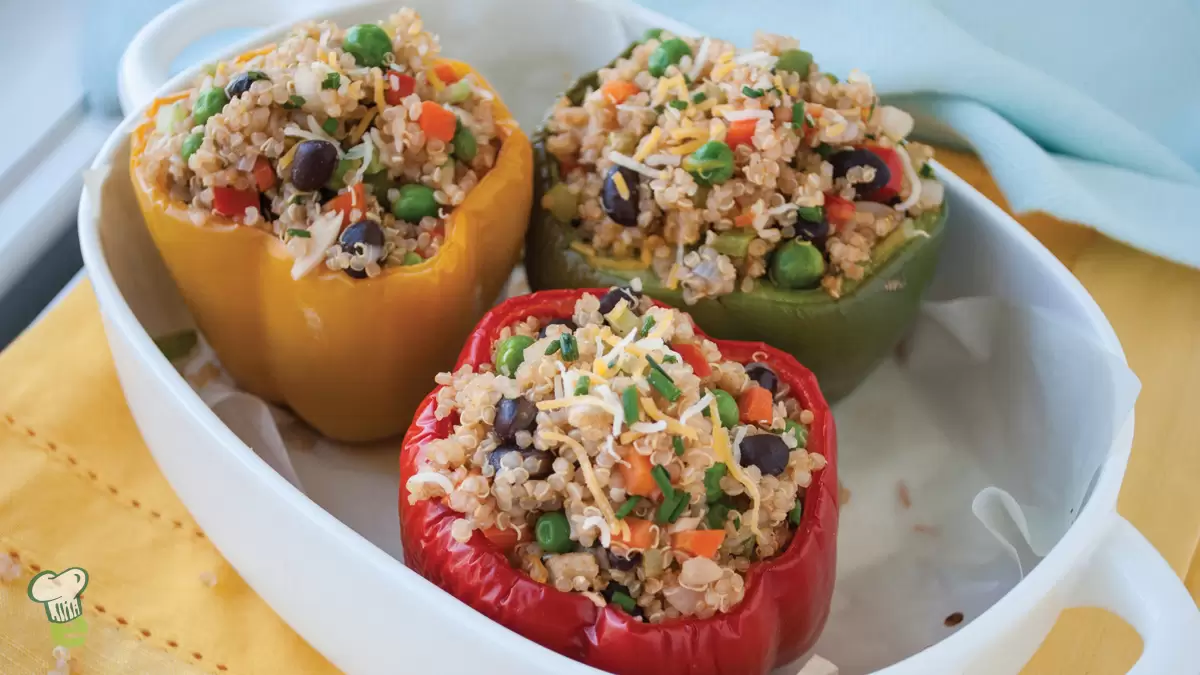 Heart Healthy Quinoa Stuffed Peppers