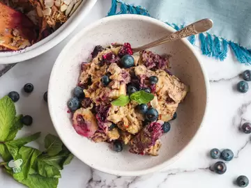 Blueberry Banana Oatmeal Casserole