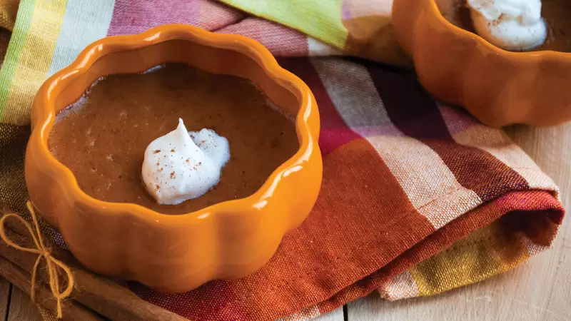 Heart Healthy Pumpkin Custards