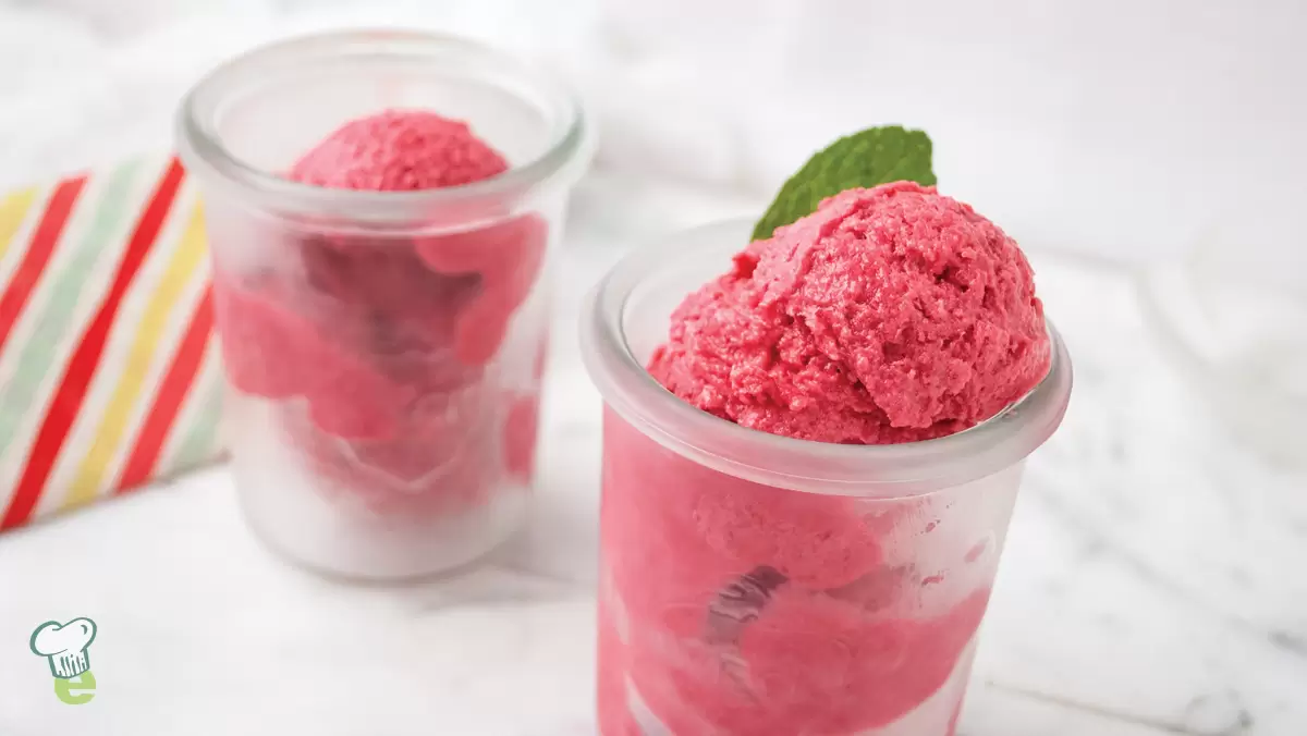 Heart Healthy Raspberry Sorbet