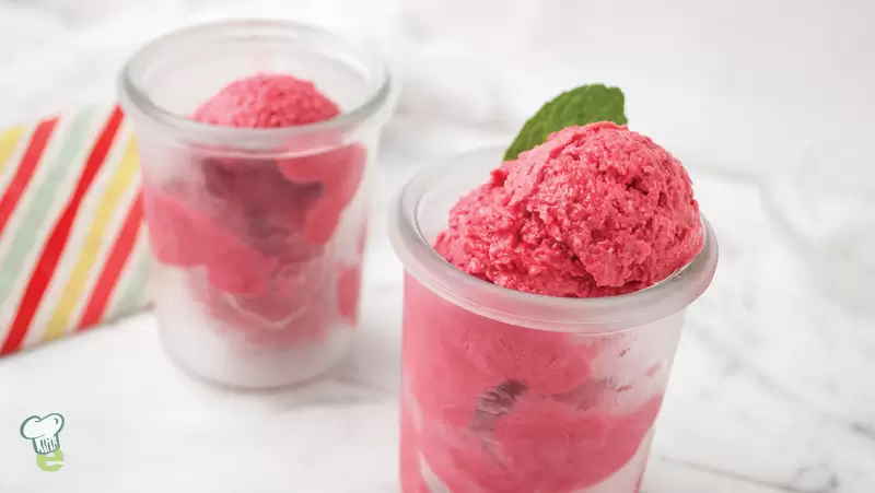 Heart Healthy Raspberry Sorbet
