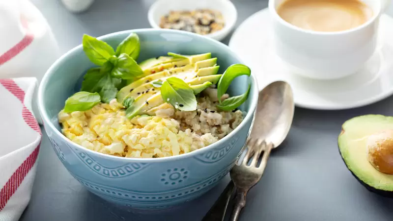 GLP-1 Savory Oatmeal Egg Bowl