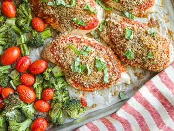 Sheet Pan Chicken Parmesan