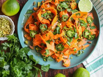 Spicy Carrot Ribbon Salad